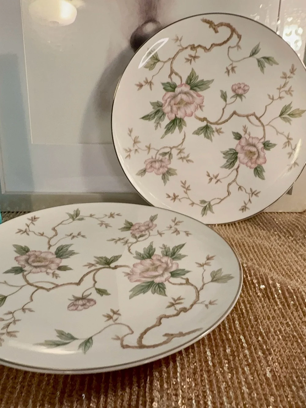 🌸H6.5 - Noritake China Dinner Plates SET of 2 plates🌸🛍️
